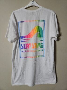 Surf Style Neon Logo Tshirt Large